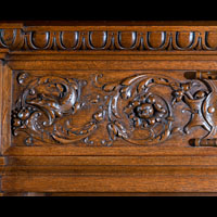 Baroque Antique Wood Fireplace Mantel | Westland Antiques