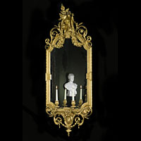 Antique Girandole Mirror Carved Putti Rococo | Westland London
