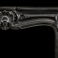 French Louis XV Black Marble Antique Fireplace | Westland London