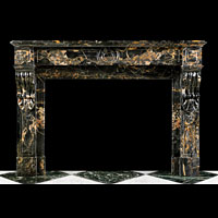 French Portoro Marble Fireplace Mantel | Westland Antiques.
