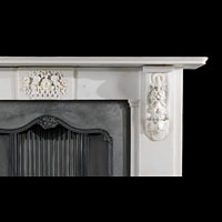 Victorian White Marble Corbel Fireplace | Westland Antiques