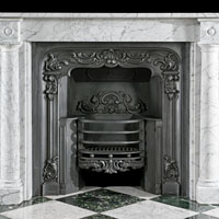Regency White Veined Marble Antique Fireplace | Westland London
