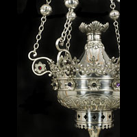 Gothic Revival Silver Plated Incense | Westland Antiques