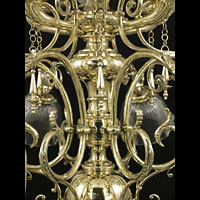 Victorian Twelve Branch Brass Chandelier | Westland London