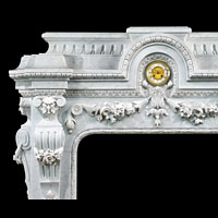 Baroque French Marble Fireplace Mantel | Westland London