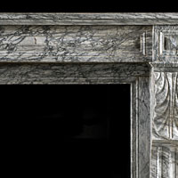 French Grey Marble Antique Fireplace | Westland London