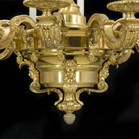Baroque Gilt Brass Victorian Chandelier | Westland London