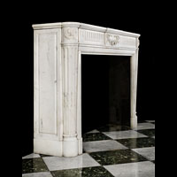 French Louis XVI Statuary Marble Fireplace | Westland London