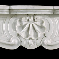 Louis XV White Marble Rococo Antique Fireplace | Westland London