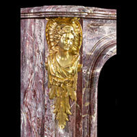 Louis XV Large Marble Antique Fireplace Mantel | Westland London