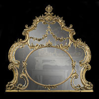 Rococo Chippendale Gilt Wood Antique Mirror | Westland London