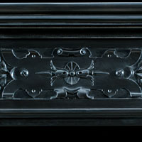 Black And Red Marble Antique Fireplace Mantel | Westland London
