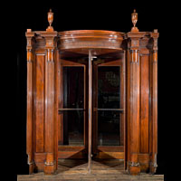 Mahogany Revolving Doors Doorway | Westland Antiques