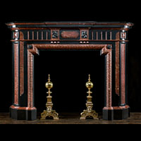 Black And Red Marble Belgian Fireplace | Westland Antiques

