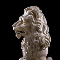 Pair Antique Terracotta Garden Lions | Westland Antiques