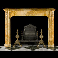 Antique Italian Sienna Marble Fireplace | Westland Antiques