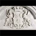 White Carrara Marble Baroque Style Fireplace Mantel | Westland
