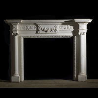 Neo Classical Style Antique Wooden Fireplace | Westland London