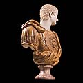 Marble bust of Roman Emperor Tiberius.