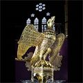 ANTIQUE PUGIN JOHN HARDIMAN STUDIOS BRASS EAGLE LECTERN