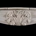 Antique Stone Louis XV Rococo Fireplace Mantel