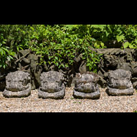 Four Antique Stone Garden Bowls Pots| Westland London