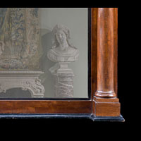 Regency Mahogany Columned Mirror | Westland London