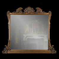 Antique Oak Chippendale Rococo Mirror | Westland London