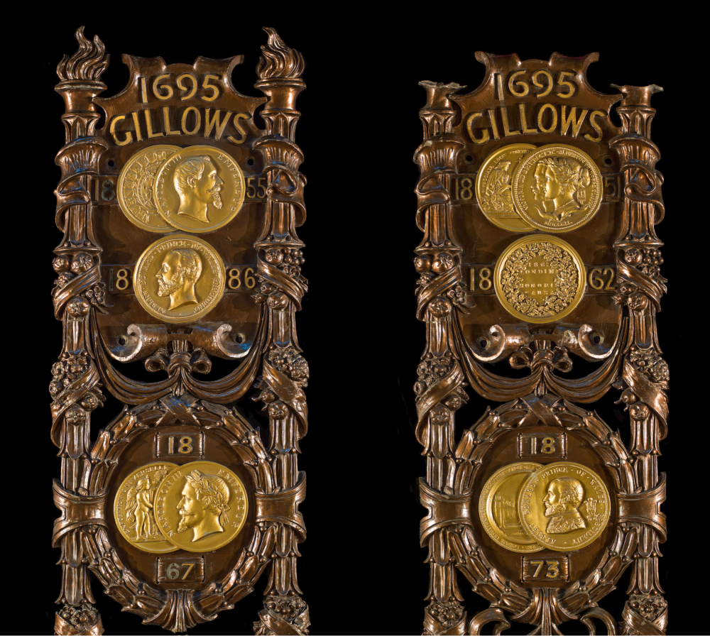 Image of Bronze Art Nouveau Gillow Exhibition Panels